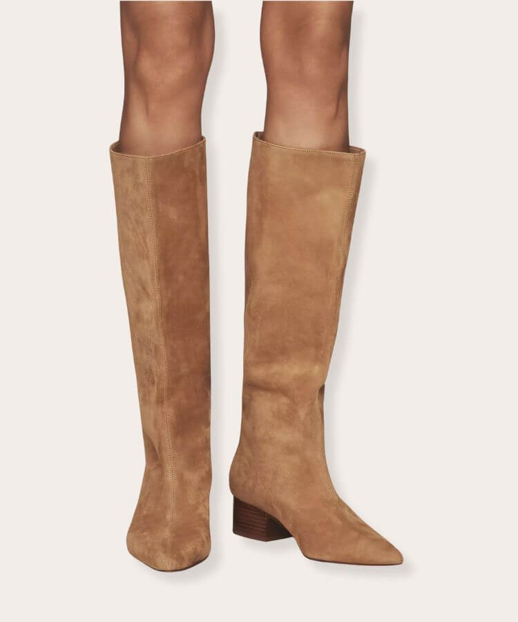 Kaias Suede Knee-High Boots