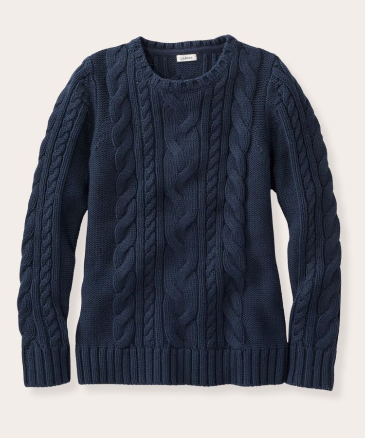 Cable Crewneck Sweater
