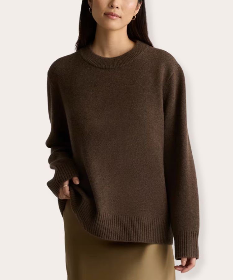 Cashmere Oversized Crewneck Sweater