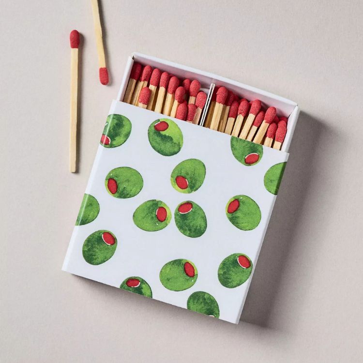 Olive Mini Matches, Set of 2