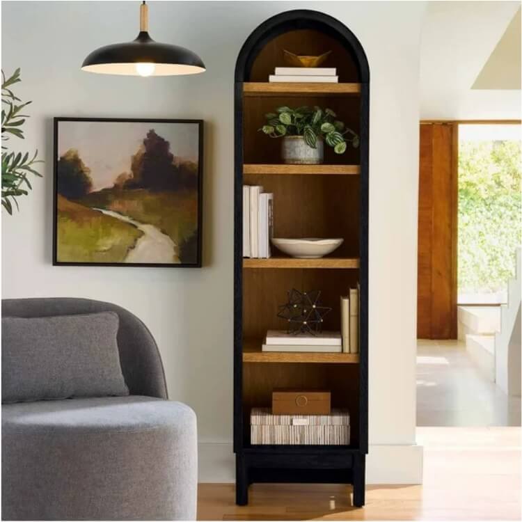 Narrow Arch Bookcase