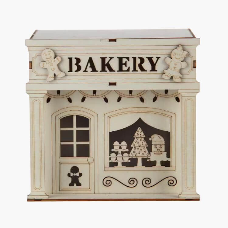 Mini Wooden Holiday Bakery