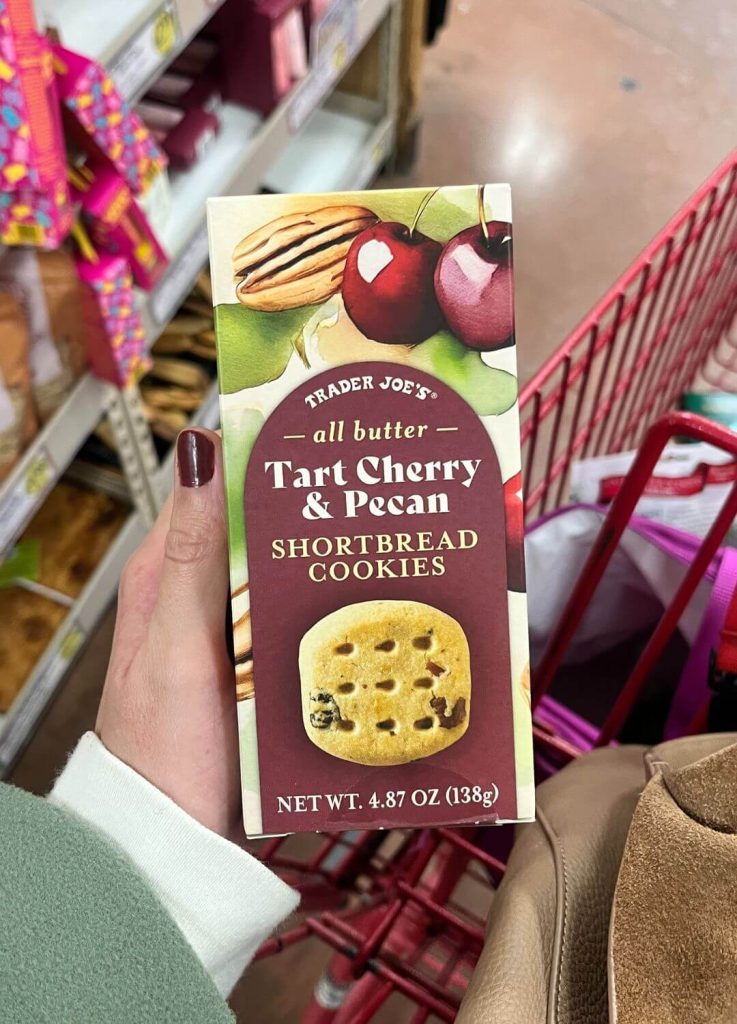 cherry pecan shortbread trader joe's holiday item