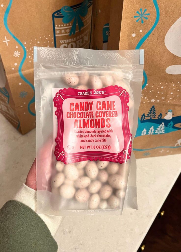 candy cane almonds trader joe's holiday item