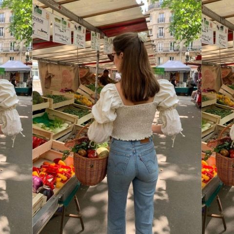 european style grocery shopping