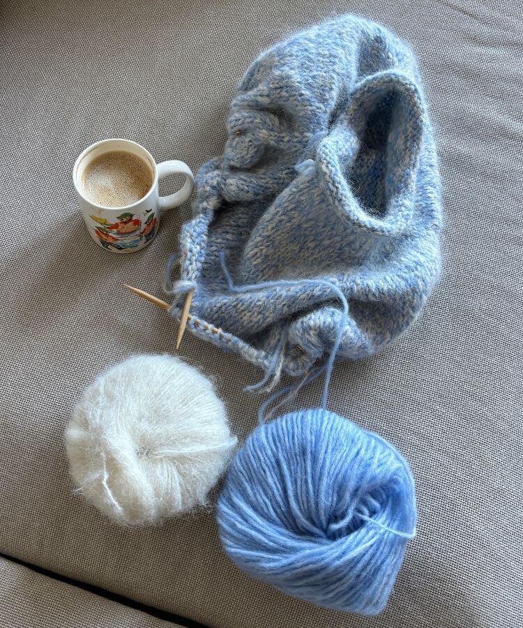 knitting indoor hobby