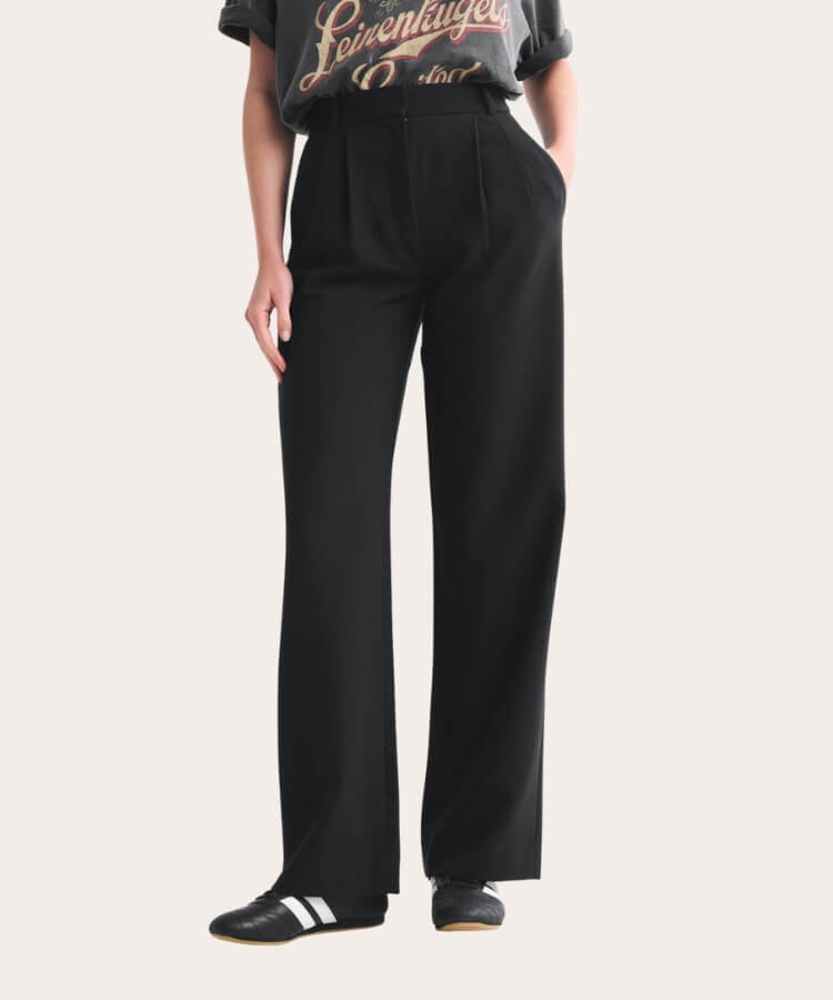 Tailored Wide-Leg Pants