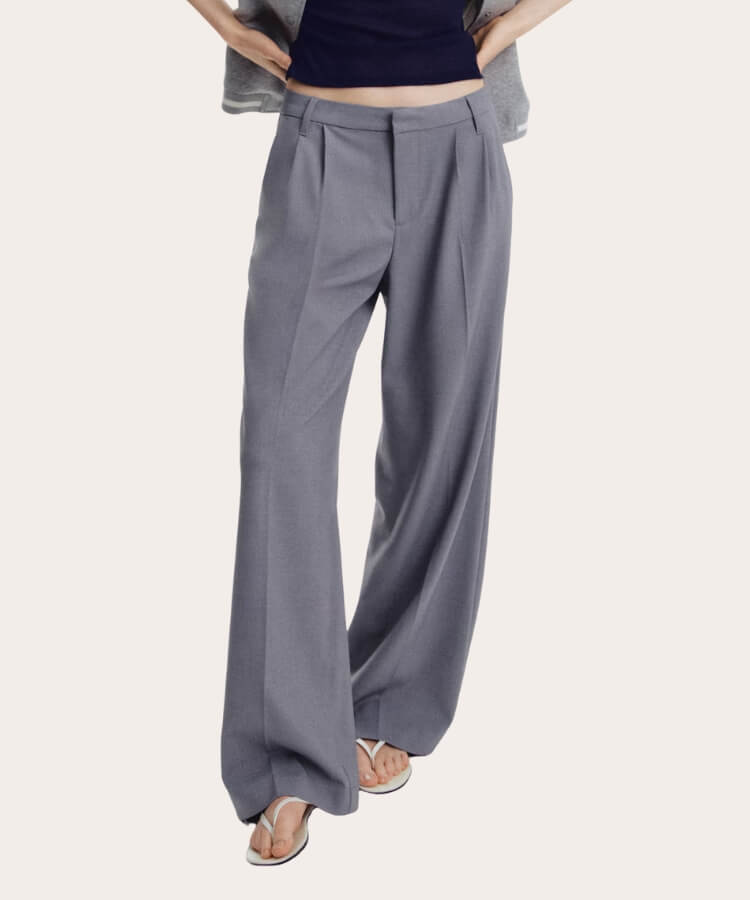Wide-Leg Dress Pants