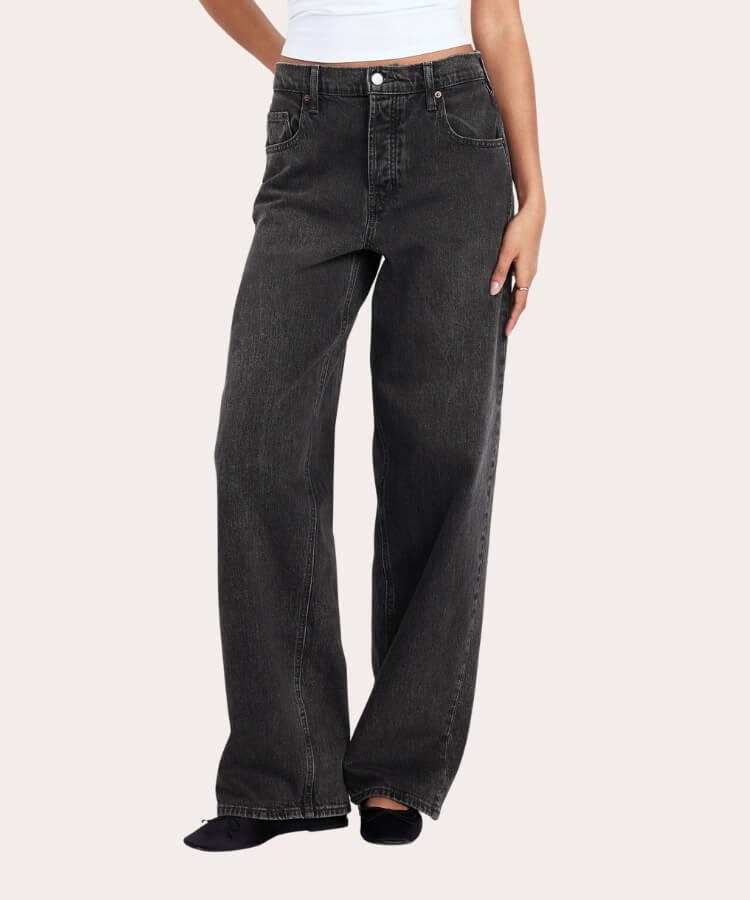 Slouchy Wide-Leg Jeans
