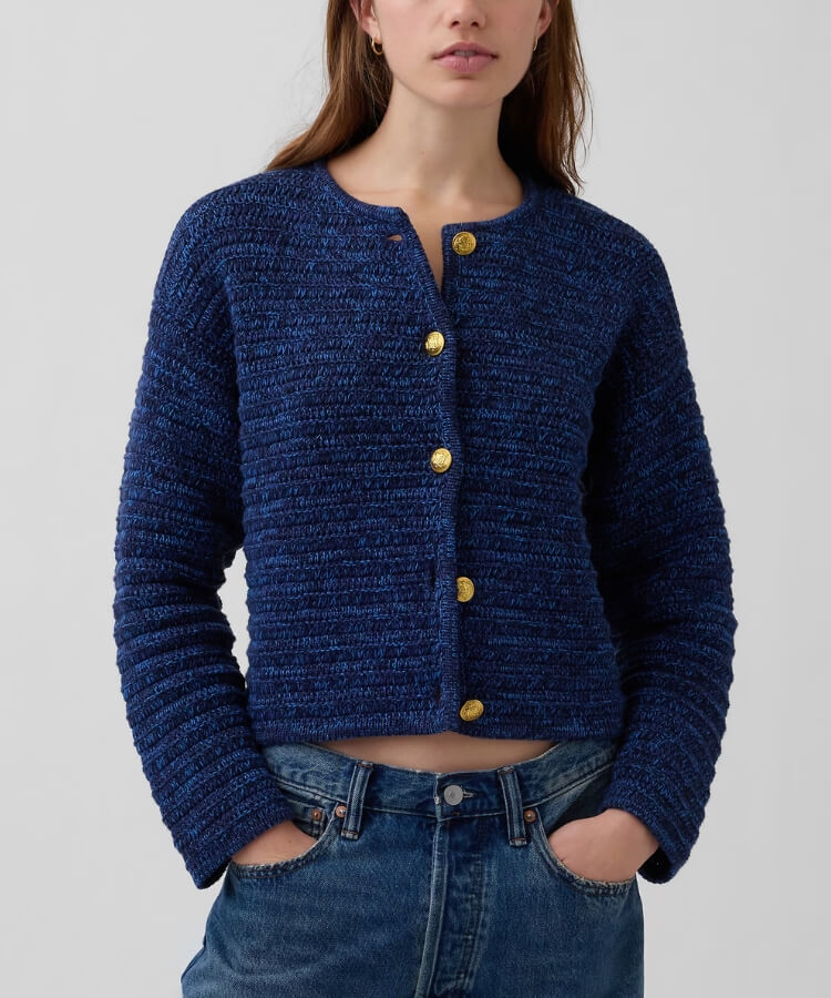 Textured Sweater Jacket