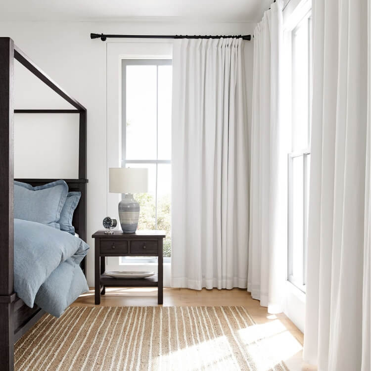 Flax Linen Blackout Curtains