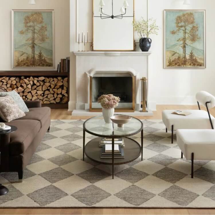 Wool Patterned Rug
