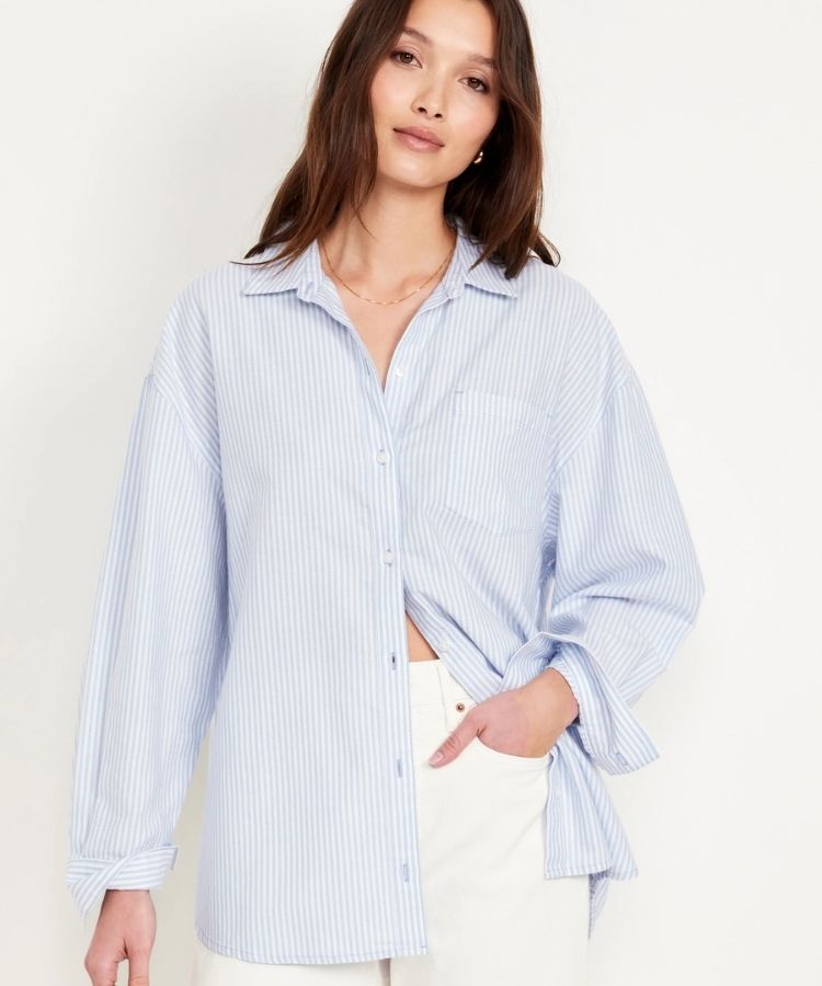 Oversized Button-Down Shirt