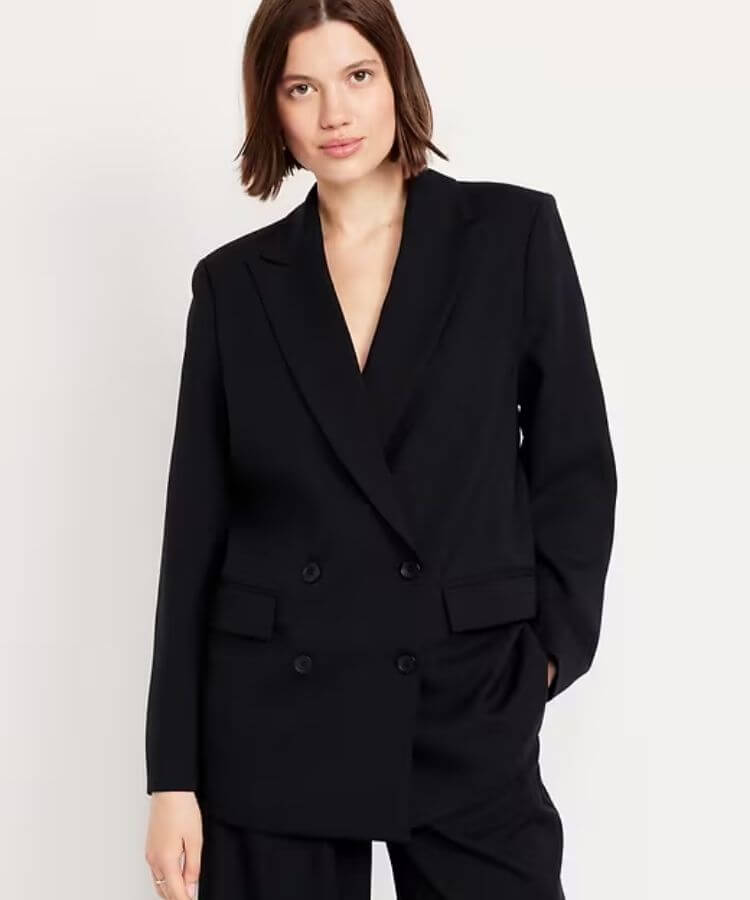 Oversized Double-Breasted Blazer