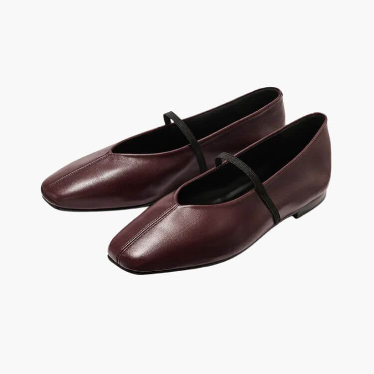 Burgundy Ballet Flats