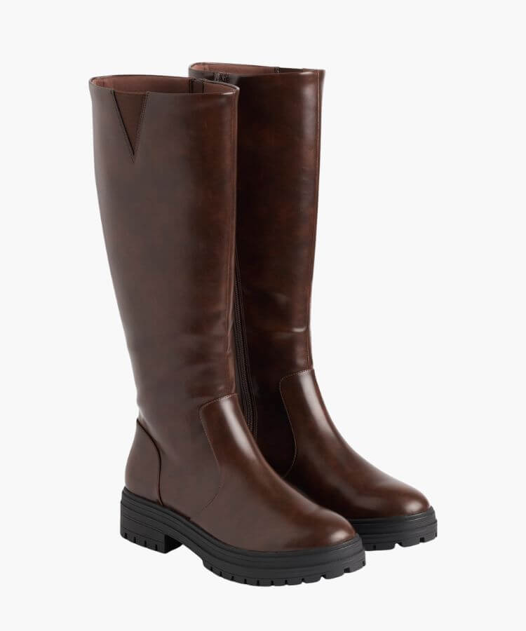 Vegan Leather Tall Boots