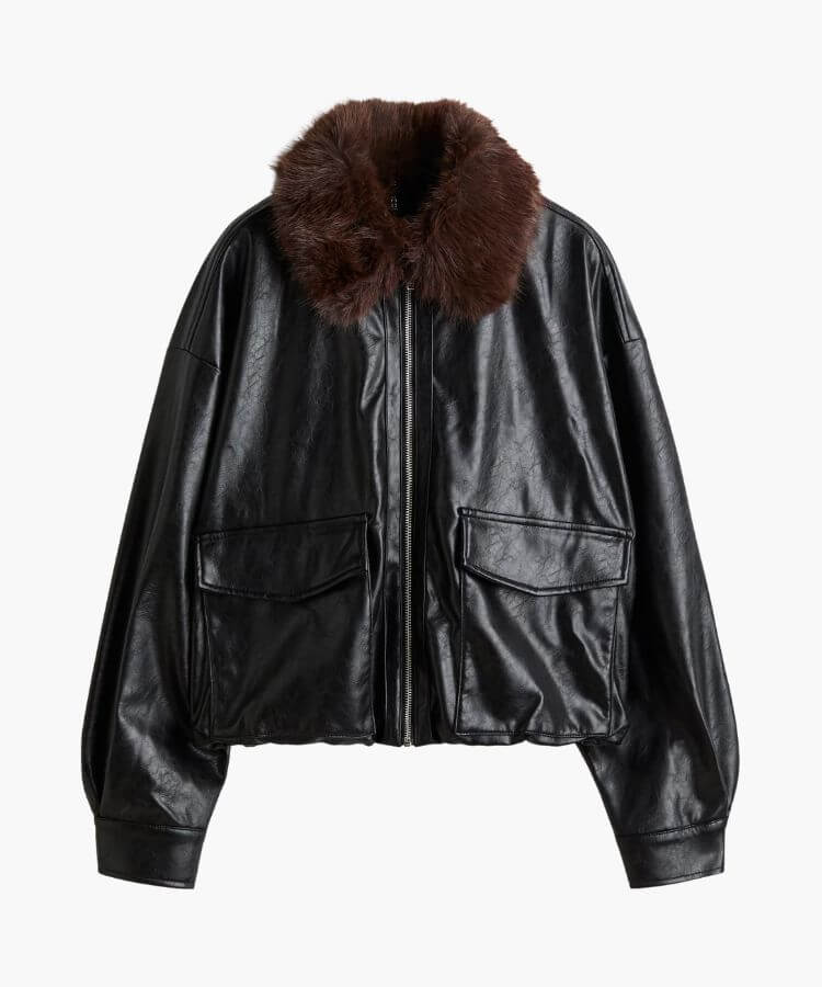 Fluffy Collar Jacket