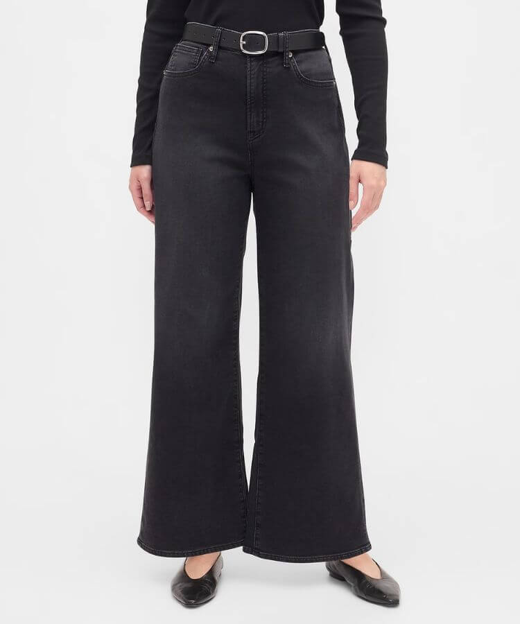 Wide-Leg Sweatpant Jeans