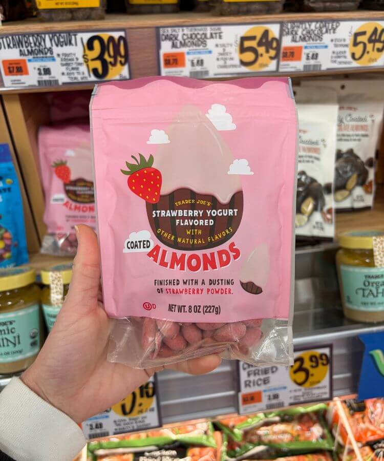 strawberry coated almonds trader joe's valentine's day item