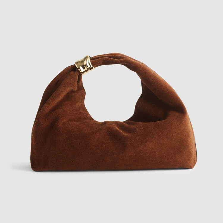 Suede Mini Pouch Bag