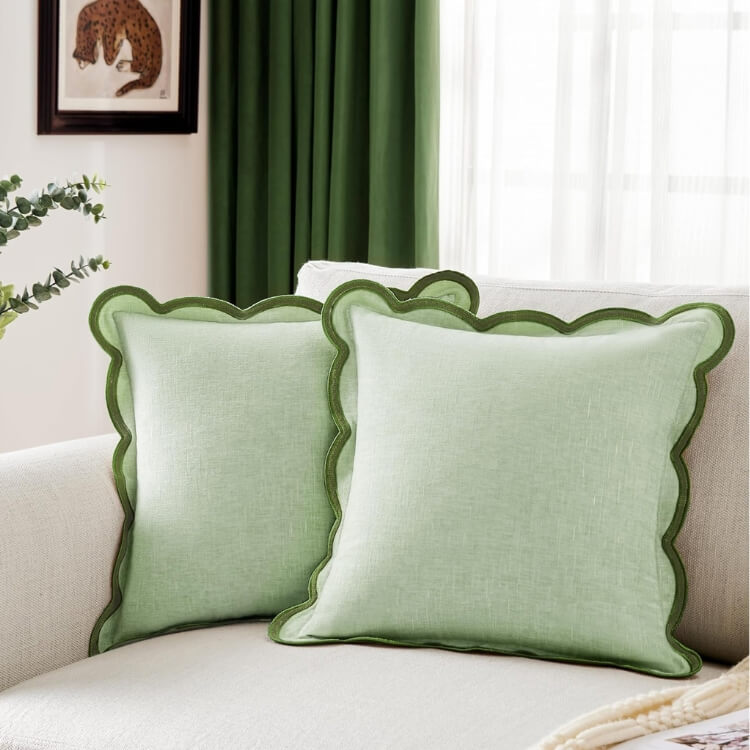 Scalloped Pillow Covers
