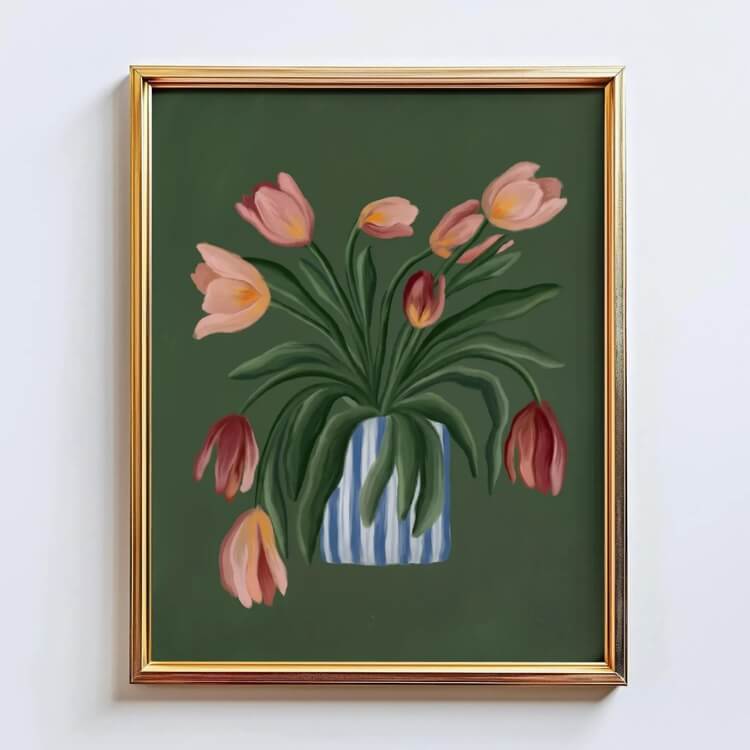 Tulip Still Life Poster