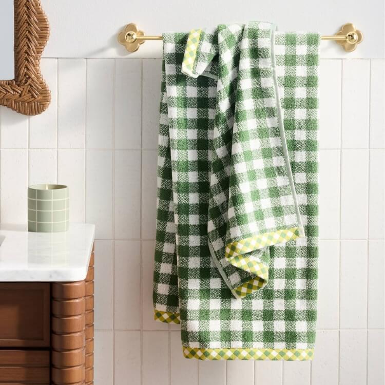 Gingham Woven Towels