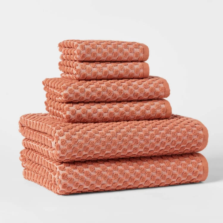 Textured Dot Bath Towel Set