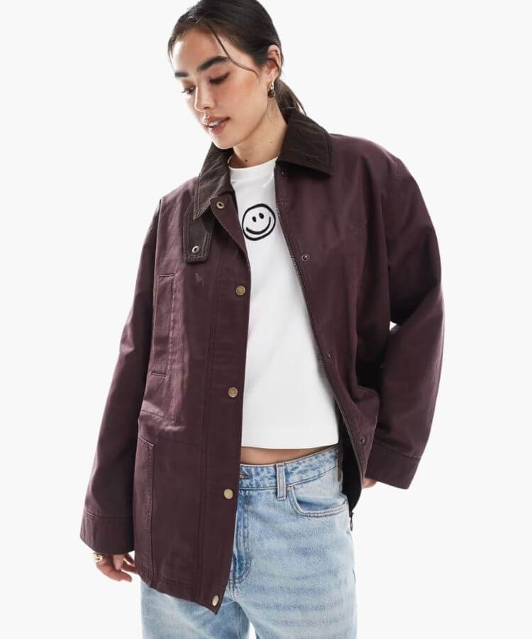 Waxed Plum Barn Jacket 