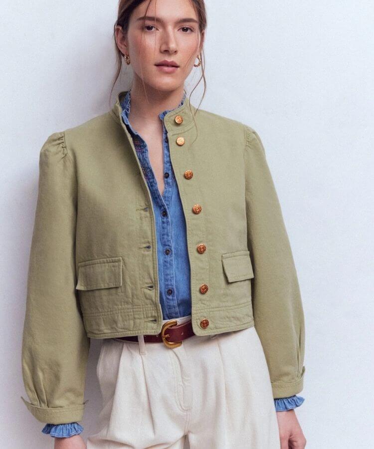 Topstitch Denim Jacket