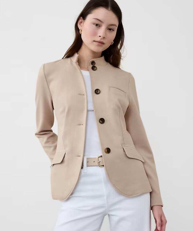Knit Pique Blazer