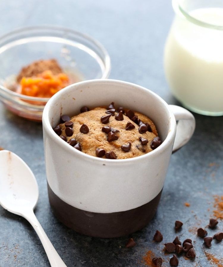 pumpkin mug cake for one
