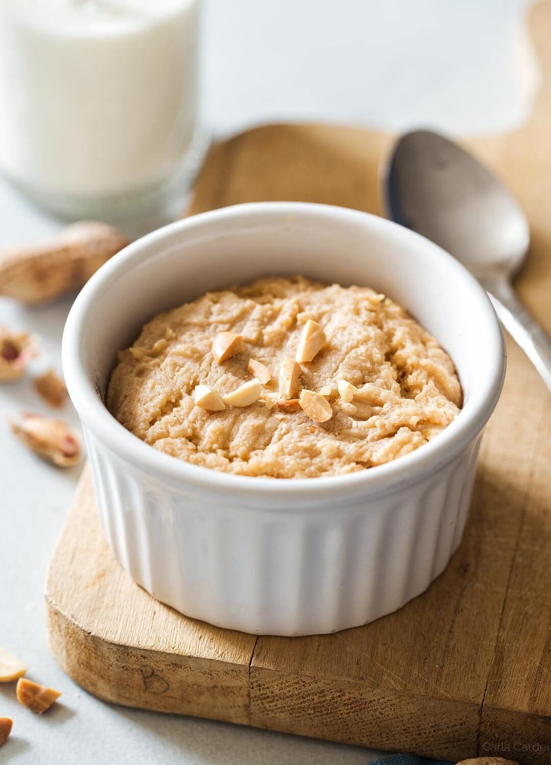 single serving peanut butter cookie dessert