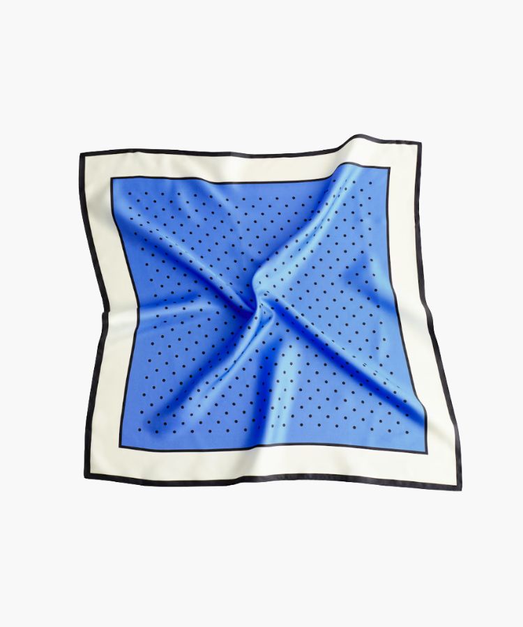 Polka-Dot Silk Scarf