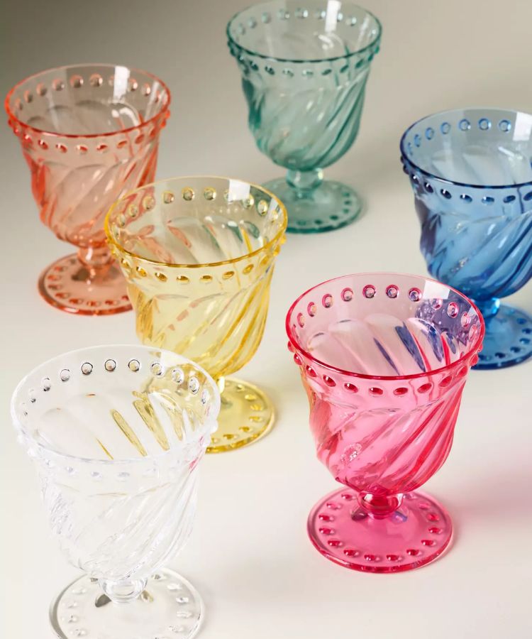 Acrylic Goblets, Set of 4
