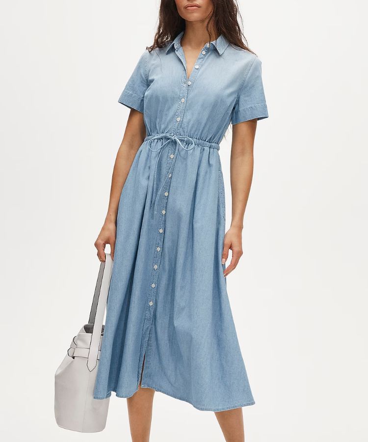 Chambray Shirt Dress