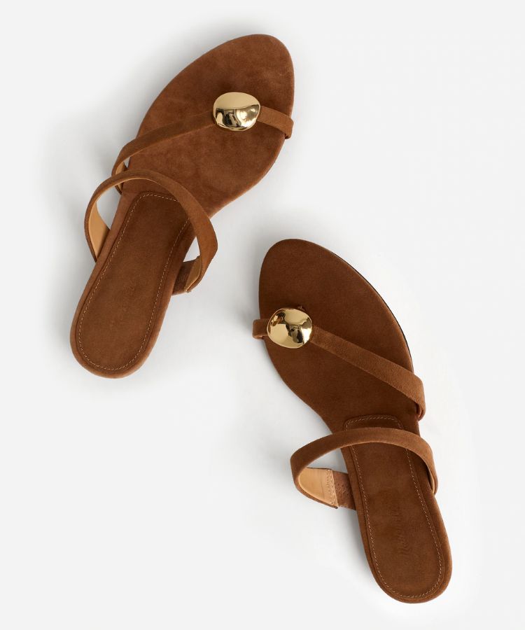 Hardware Thong Slide Sandal