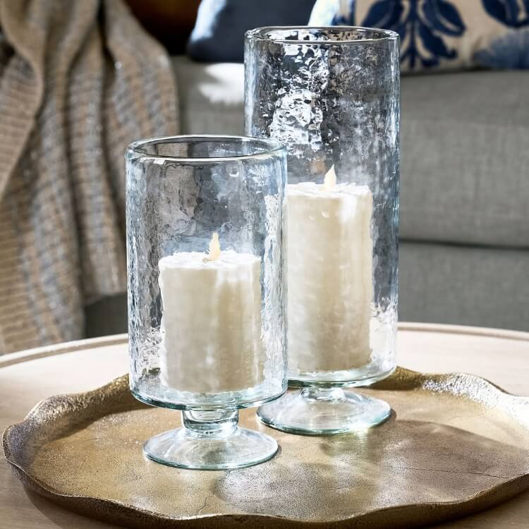 Pedestal Hurricane Candle Holders