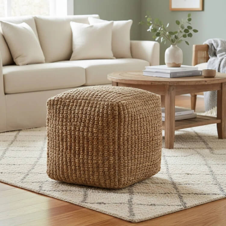 Upholstered Pouf