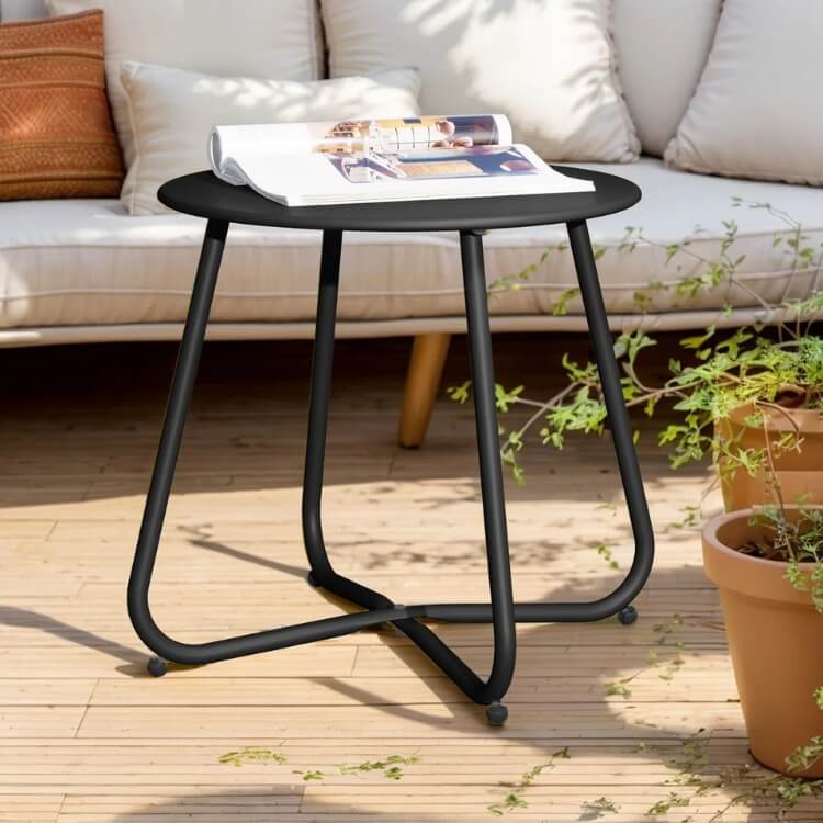 Steel Patio Side Table