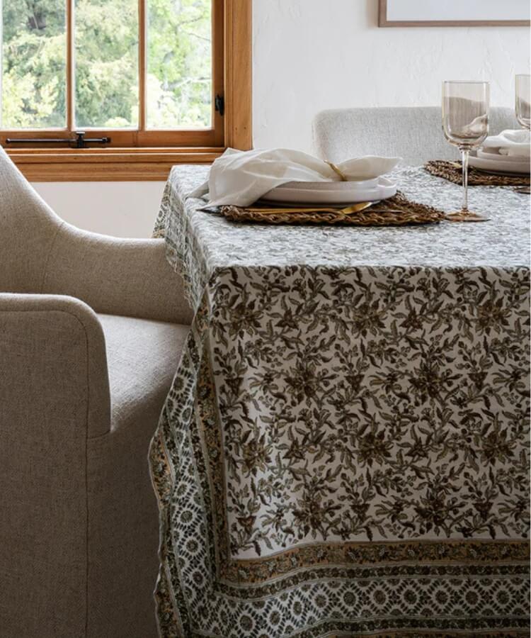 Block Print Tablecloth