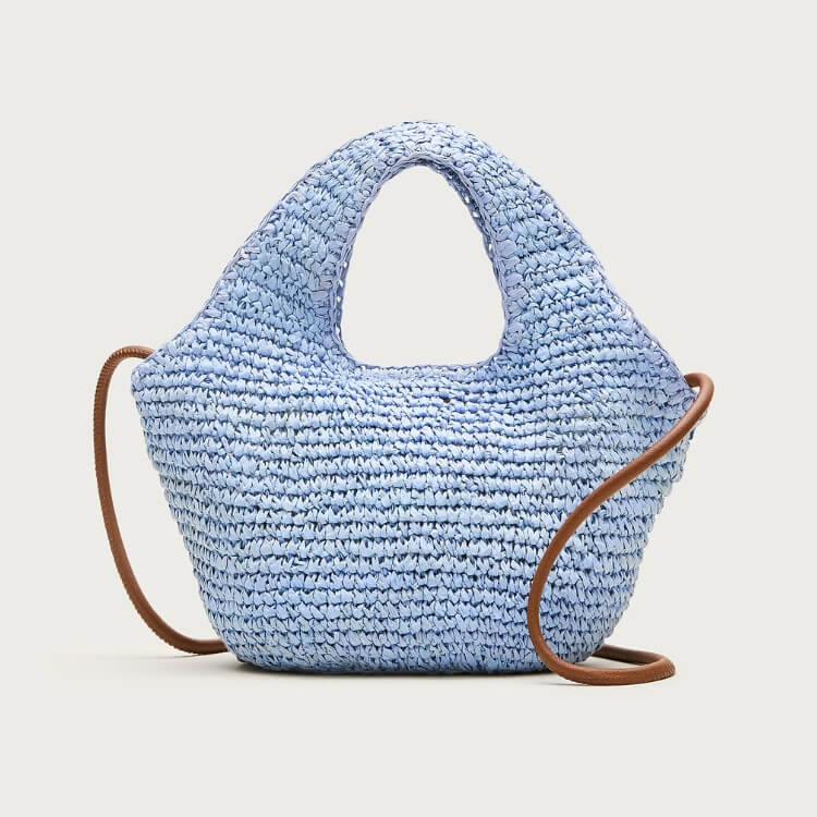 Handknotted Straw Tote Bag