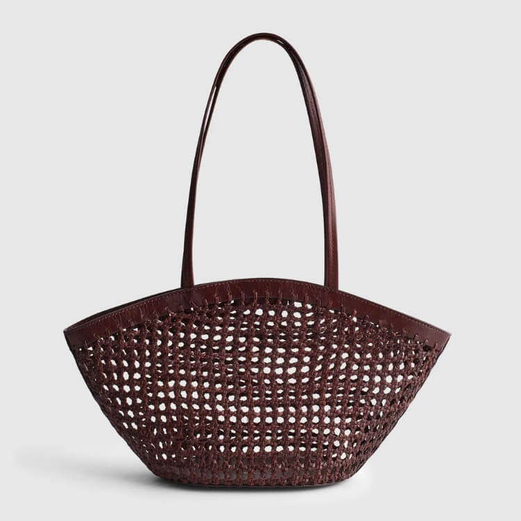 Leather Caning Tote