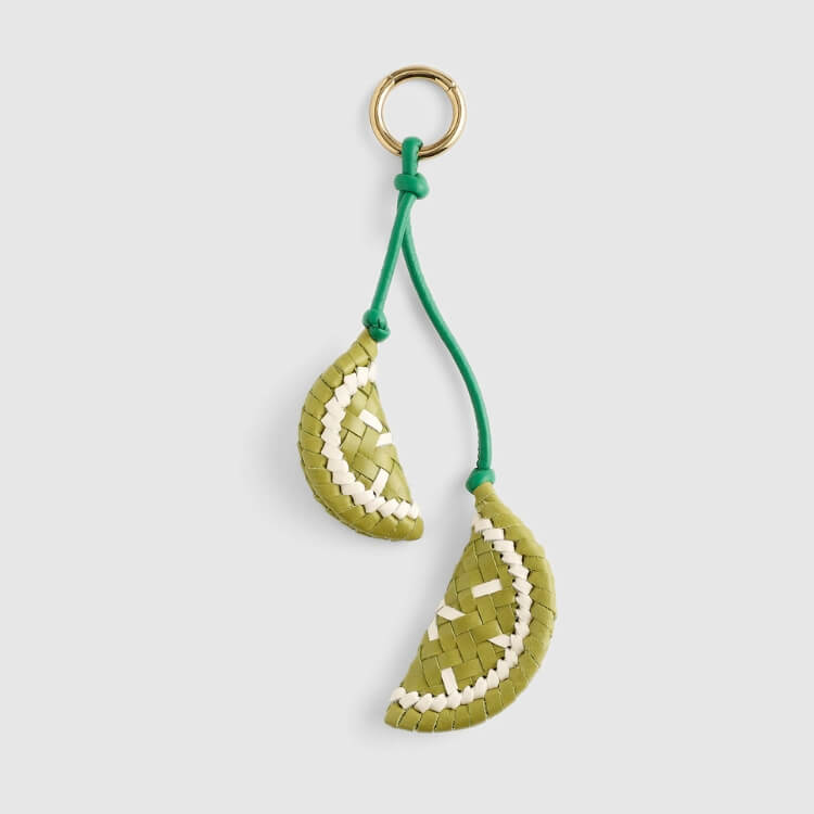 Woven Citrus Bag Charm