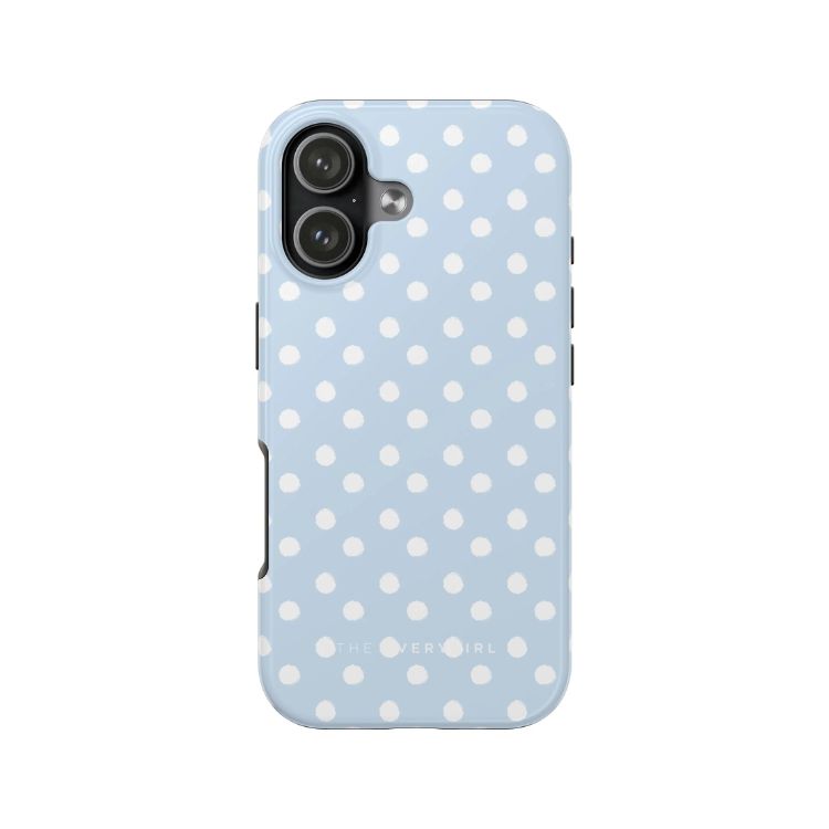 Blue & White Polka Dots Phone Case