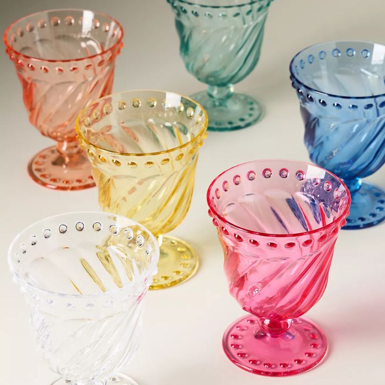Acrylic Goblets, Set of 4