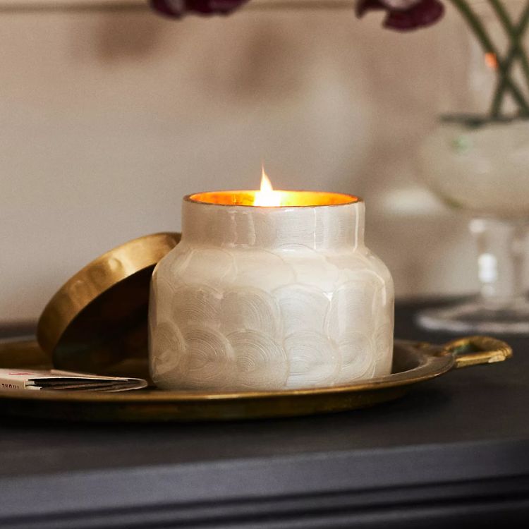 Capri Blue Volcano Capiz Jar Candle​