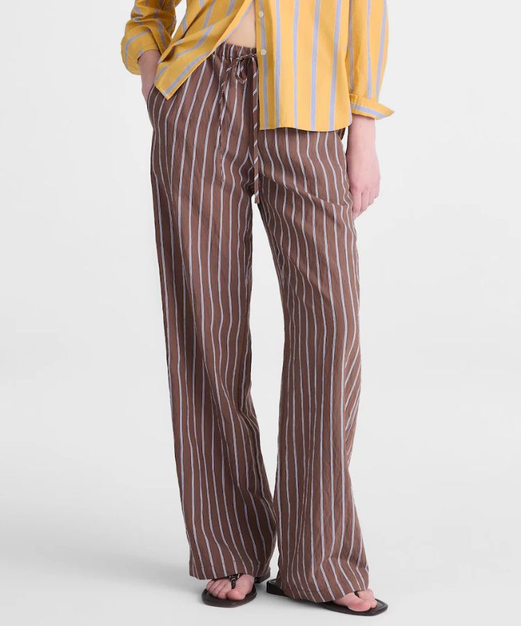 Striped Pull-On Pants