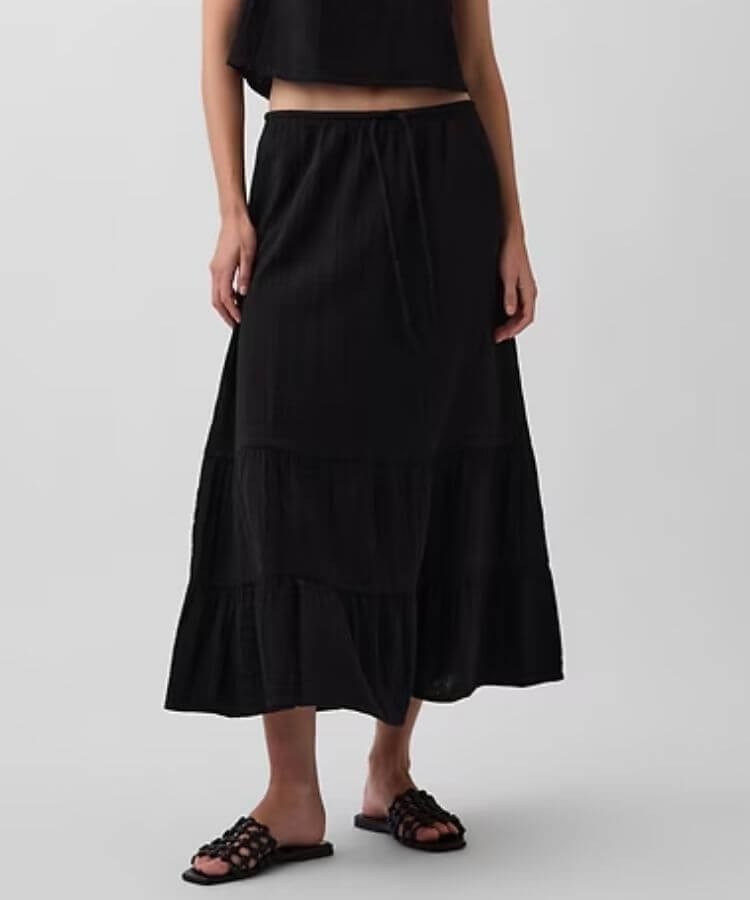 Tiered Maxi Skirt