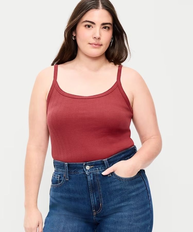Pointelle Cami Tank Top